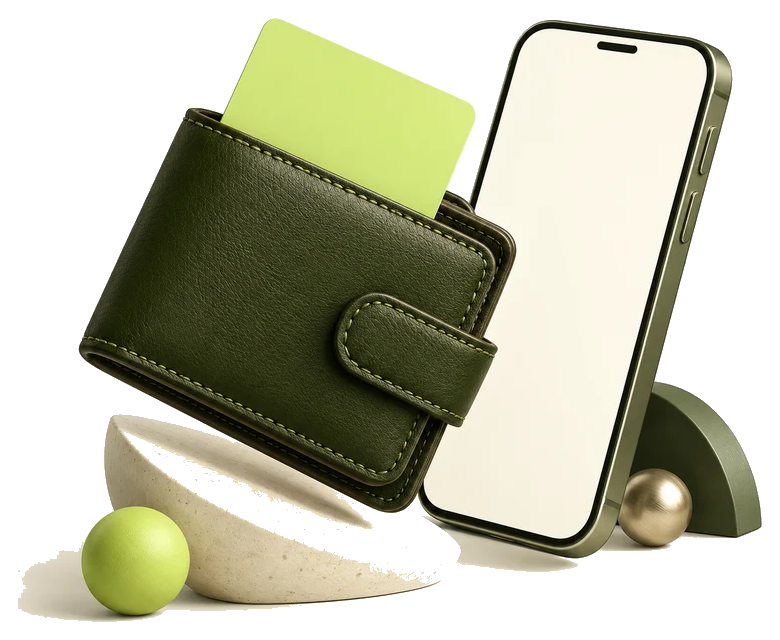 Ilustrasi dompet digital Vouchera